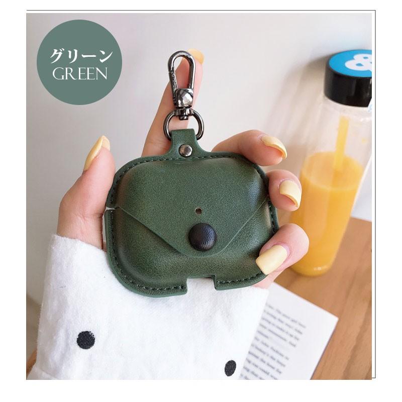 Air Pods Pro ケース puレザー AirPods Case カバー カラビナ