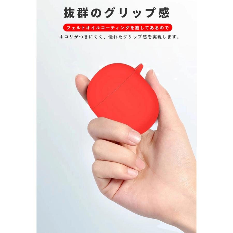 Google Pixel Buds Pro 用 ケース カバー レッド Google Pixel Buds Pro 用 ケース 全面保護カバー ワイヤレス