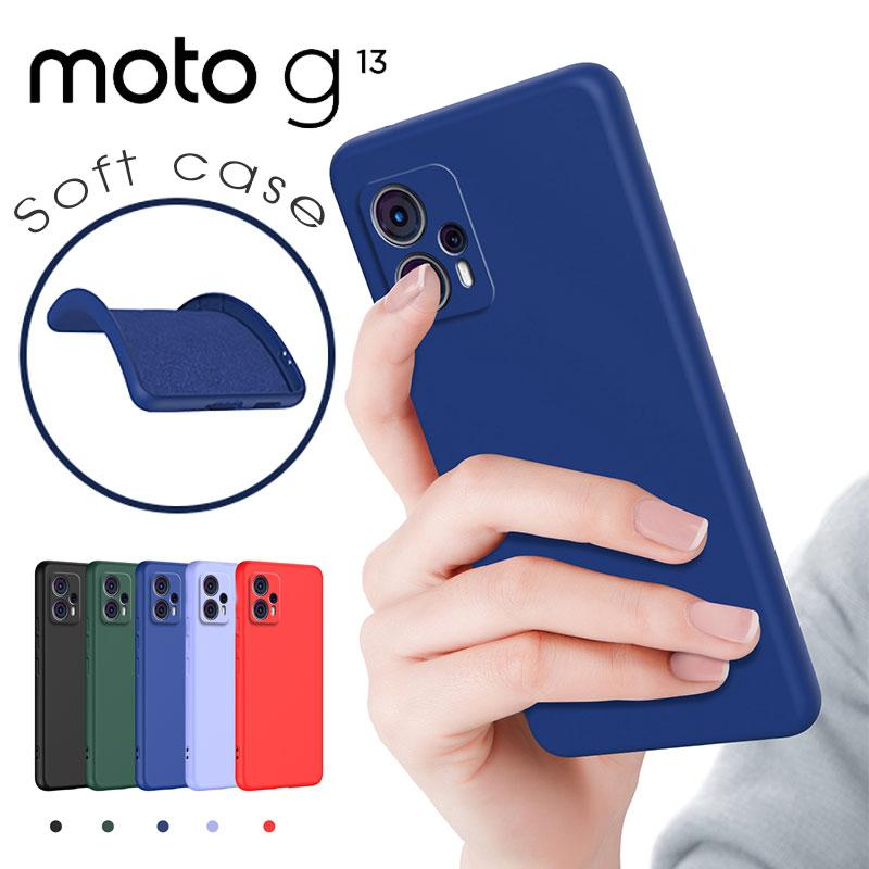 Motorola g13スマートフォン ブラック カバー付き Motorola Moto G13 4G Matte Charcoal 128GB + 4GB Dual-Sim