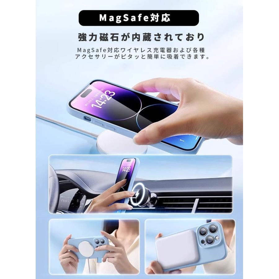 MagSafe対応 多機能スタンド iPhone 15 iPhone 15 Plus iPhone15pro iPhone 15 Pro Max スマホケース iphone15カバー 隠れスタンド アイフォン15 プロケース｜initial-k｜15