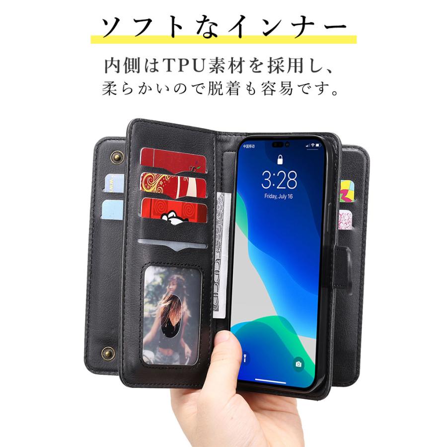LUXIMAL iphone 14 pro max 対応 手帳型ケース ブラック アイフォンケース 手帳型 iPhone14 iPhone 14 Plus 14pro Pro