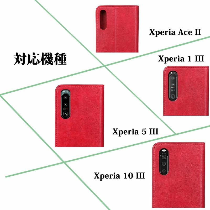 Sony Xperia Ace II ケース Xperia Ace II手帳型 Xperia 1 III カバー Xperia 5 III ケース Xperia 1 IIIケース Xperia 10 IIIカバー Xperia 1 IIIケース｜initial-k｜12