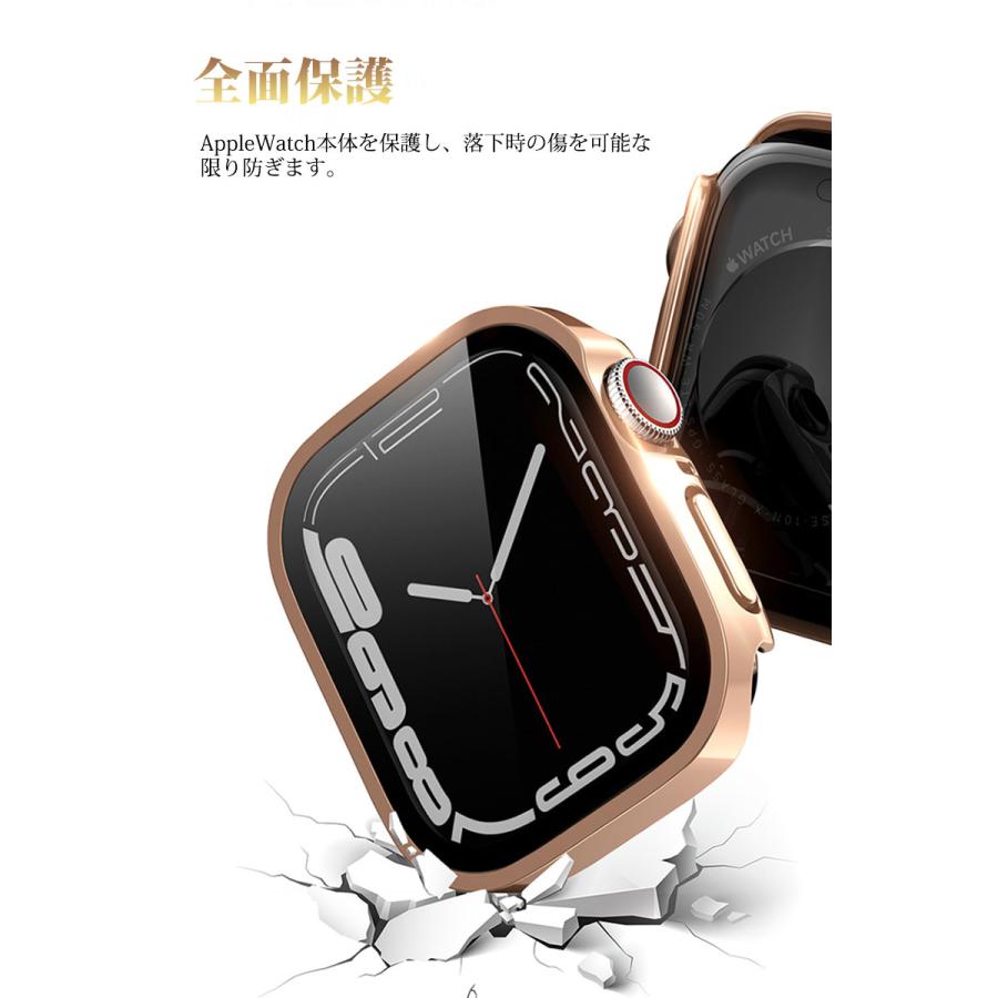 アップルウオッチ ケース 8 7 6 SE 5 4 対応 レディース 腕時計カバー 40mm 41mm 44mm 45mm Apple Watch バンド ケース アップルウォッチ シリーズ｜initial-k｜04