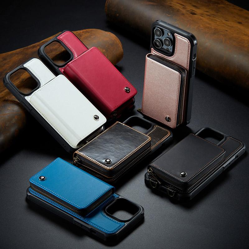 iPhone 15 Pro スマホショルダーケース カード収納 ストラップ