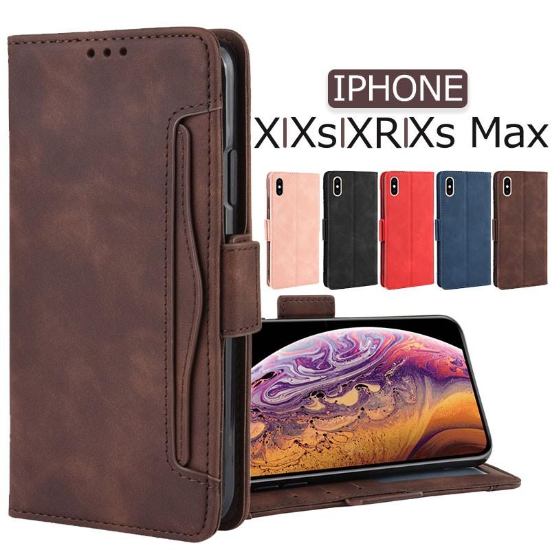 iphone Xケース 手帳型 レザー xs maxケース おしゃれ 二つ折り