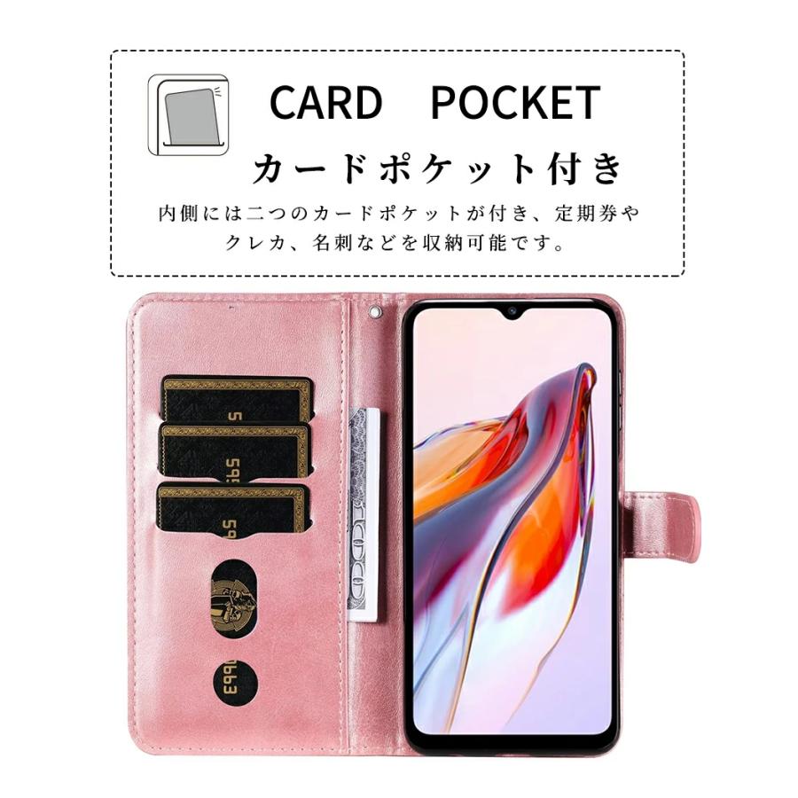 Xiaomi Redmi 12C ケース 手帳型 カバー カード収納 大容量 12C