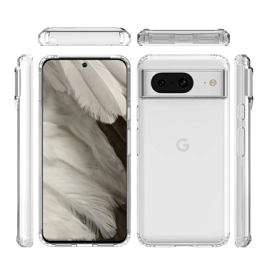 Google Pixel 8 ケース クリア 背面保護 Pro カバー 透明 カメラレンズ