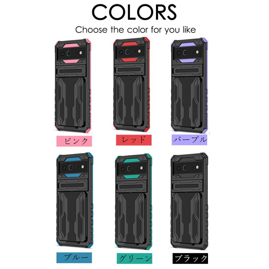 Google Pixel 6ケース 6 Proケース 背面財布 カード収納 ケース