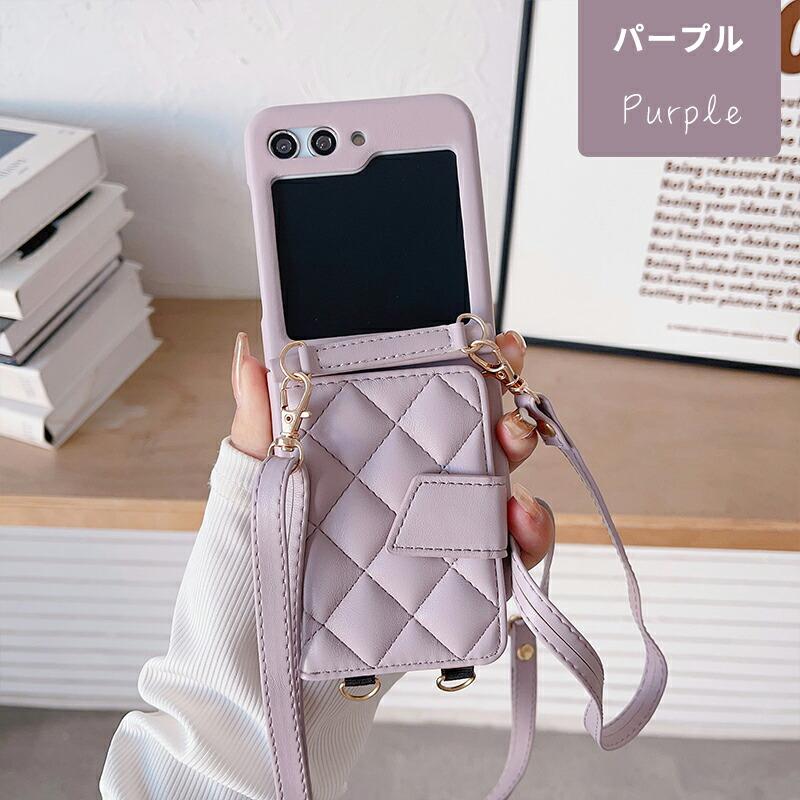 2点一緒購入15000円GALAXY Z FLIP3 ストラップ付ケース Galaxy Z Flip3 5G ケース ショルダーストラップ Flip4 SCG17 SC-54C