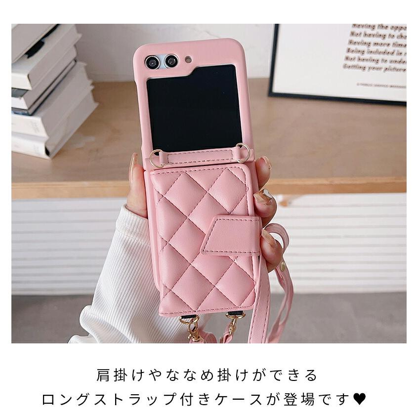 Galaxy Z Flip3 5G ケース ショルダーストラップ Flip4 SCG17 SC-54C