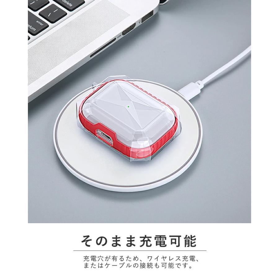 AirPods pro ケース 可愛い 1 2 ワイヤレス充電対応 透明 AirPods pro ケース 可愛い 1 2 ワイヤレス充電対応 透明