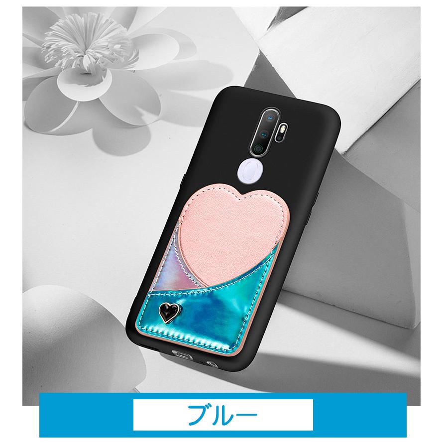 OPPO A5 2020ケース ICカード 背面収納 耐衝撃 背面保護 2020