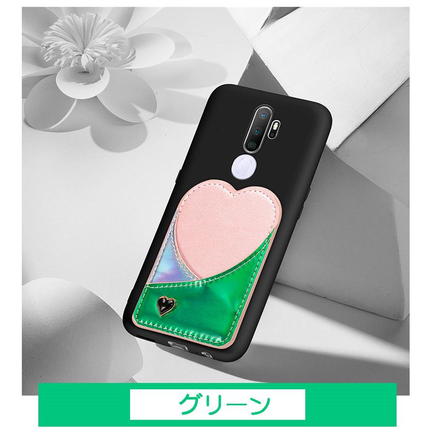 OPPO A5 2020ケース ICカード 背面収納 耐衝撃 背面保護 2020