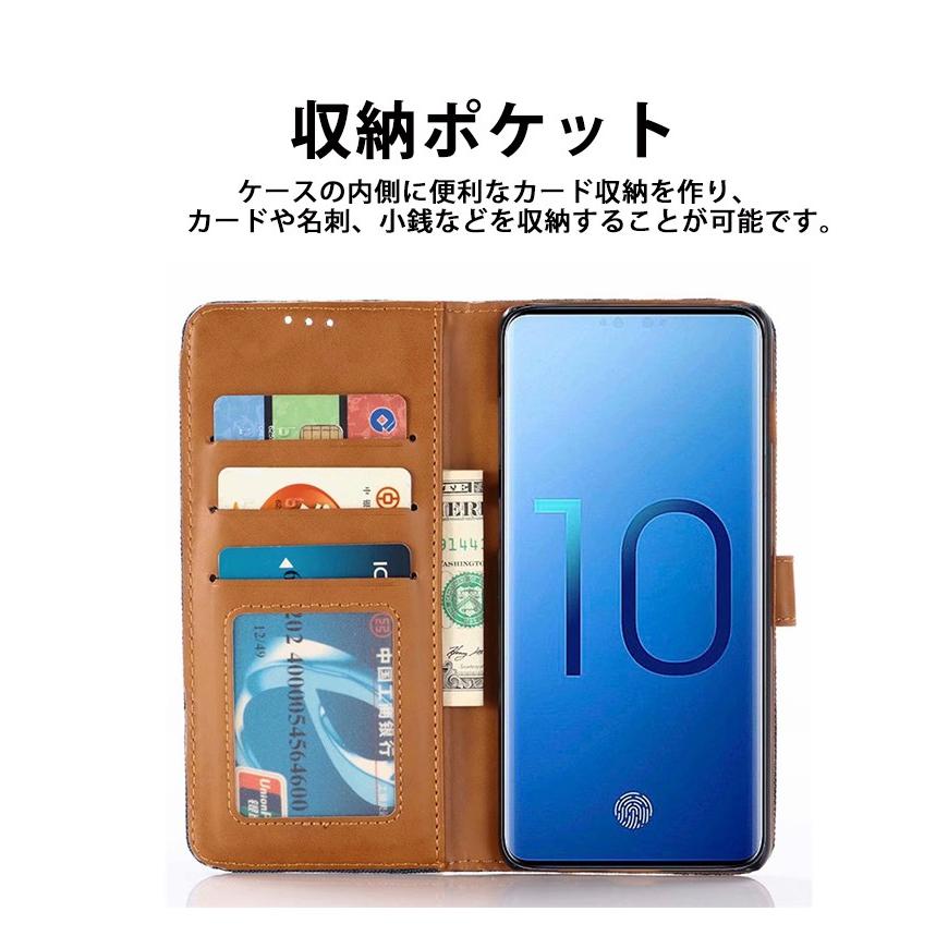 Galaxy S10 SC-04L SCV42ケース 手帳型 デニム S10+ SC-03L SCV41