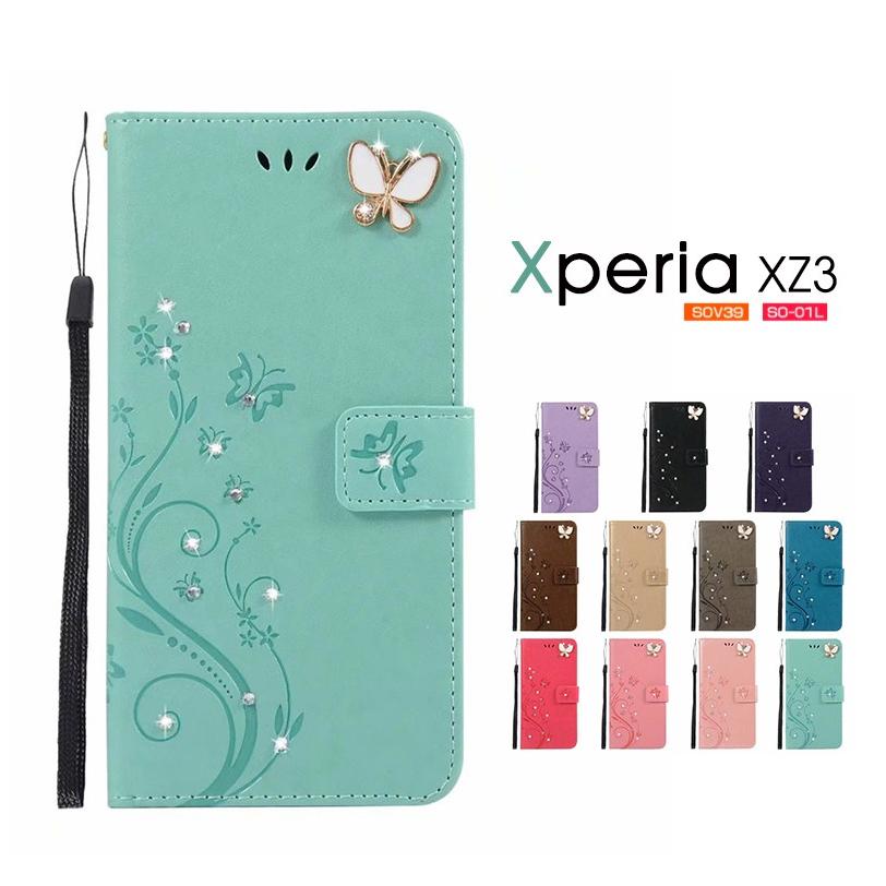 297円 は自分にプチご褒美を Xperia XZ3 SO-01Lケース SOV39ケース 801SOケース エクスペリア XZ3カバー 手帳型 キラキラ XZ3ケース 花柄 蝶柄 女性 297円 は自分にプチご褒美を Xperia XZ3 SO-01Lケース SOV39ケース 801SOケース エクスペリア XZ3カバー 手帳型 キラキラ XZ3ケース 花柄 蝶柄 女性