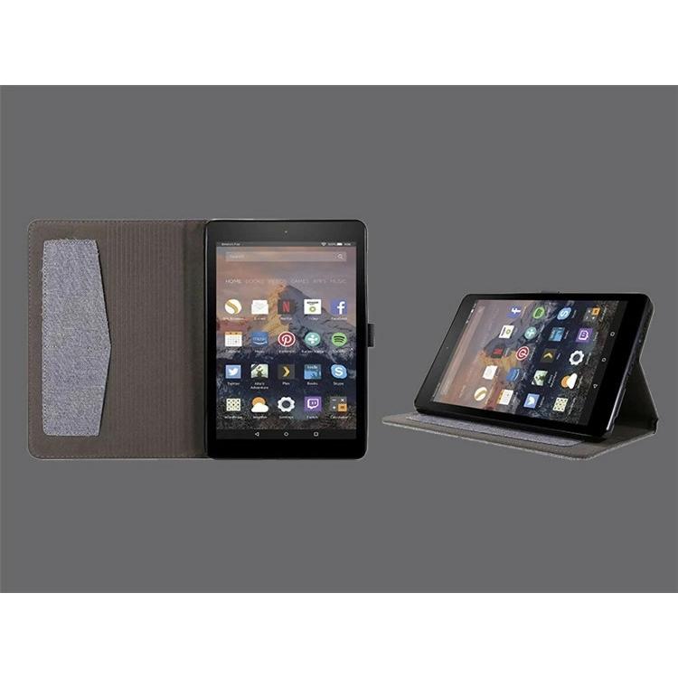 Amazon Fire HD 8 plus 2020 第10世代 ケース 手帳型 布製 NEW