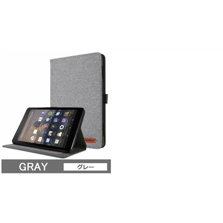 Amazon Fire HD 8 plus 2020 第10世代 ケース 手帳型 布製 NEW