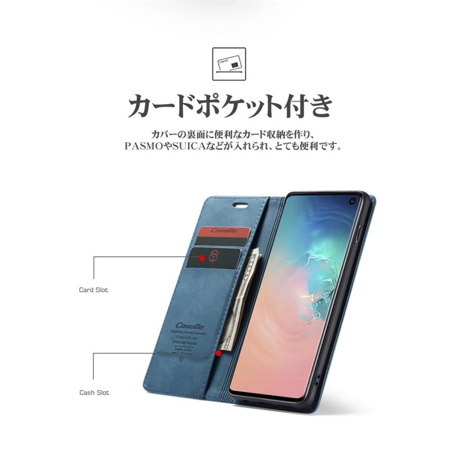 Galaxy S10 ケースGalaxy S10+ ケースGalaxy S10 Plus ケース 手帳型 レザー ギャラクシーs10/s10+カバー 手帳 横向き スマホケース 財布付き｜initial-k｜12