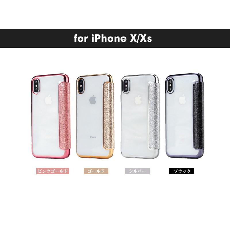 iPhone X/Xs/XR/Xs Max ケース カバー 手帳型 透明 tpu クリアケース