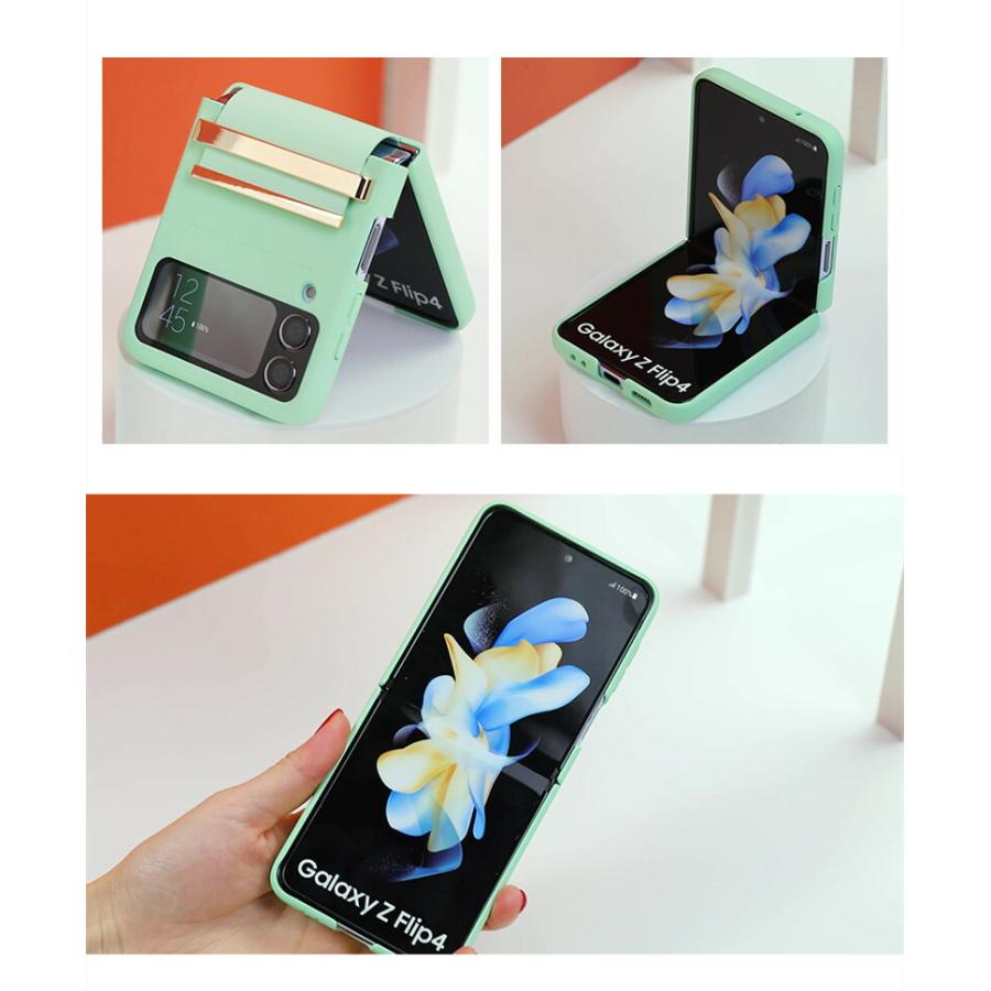Galaxy Z Flip4 ケースGalaxy Flip3 ケース おしゃれ くすみカラー