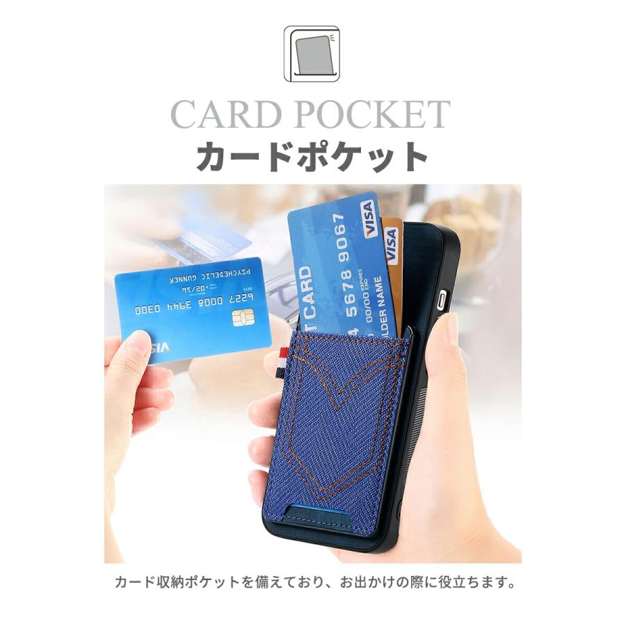 iPhone15 Plus 14 13 12 11 Pro Max スマホケース 背面ポケット