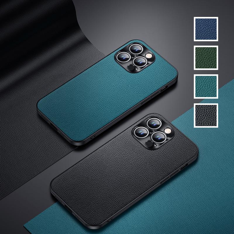 ブラックレザー iPhone14プロMAXケース❤️ iPhone 15 本革ケース 14 ケース 13 12 Pro Max 携帯ケース 背面