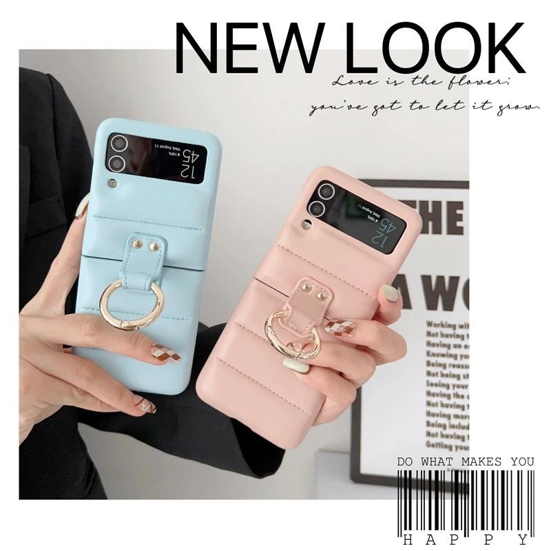 Galaxy Z Flip4 SCG17/SC-54C ZFlip3 SCG12/SC-54B ケース リング付き