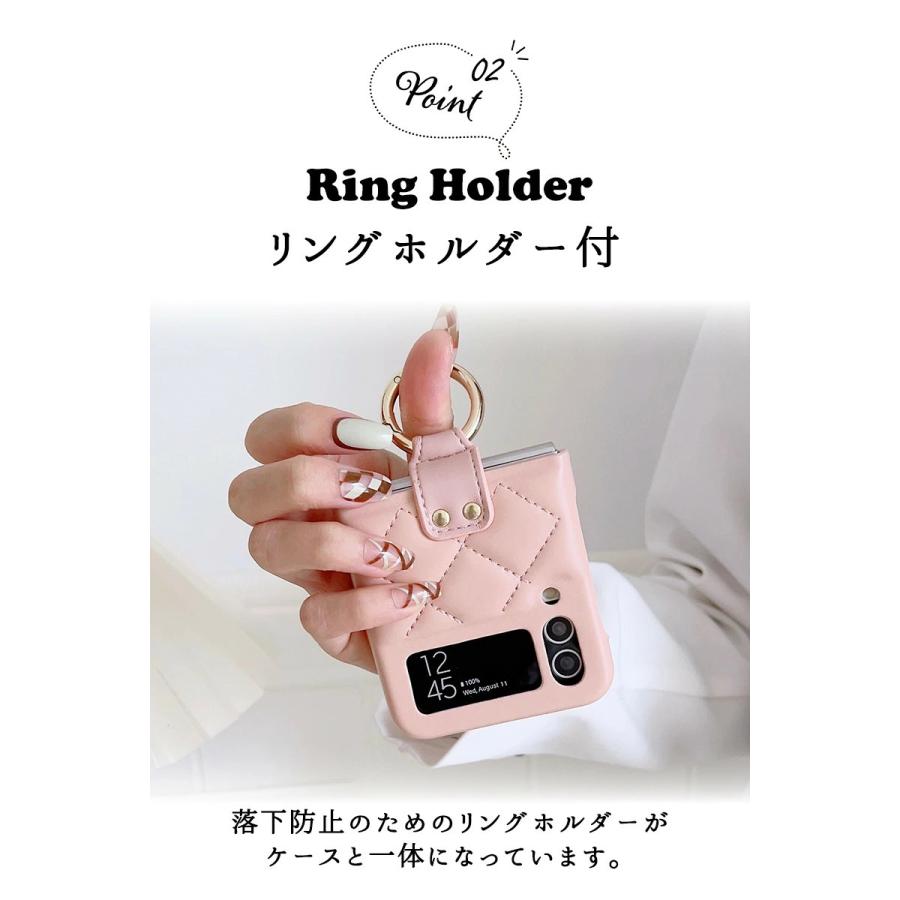 （ふーりんさん専用）Galaxy5GMobileWiFi新品フィルム＆ケース付 Galaxy Z Flip5 5Gケース リングホルダー付 Flip4 カバー リング
