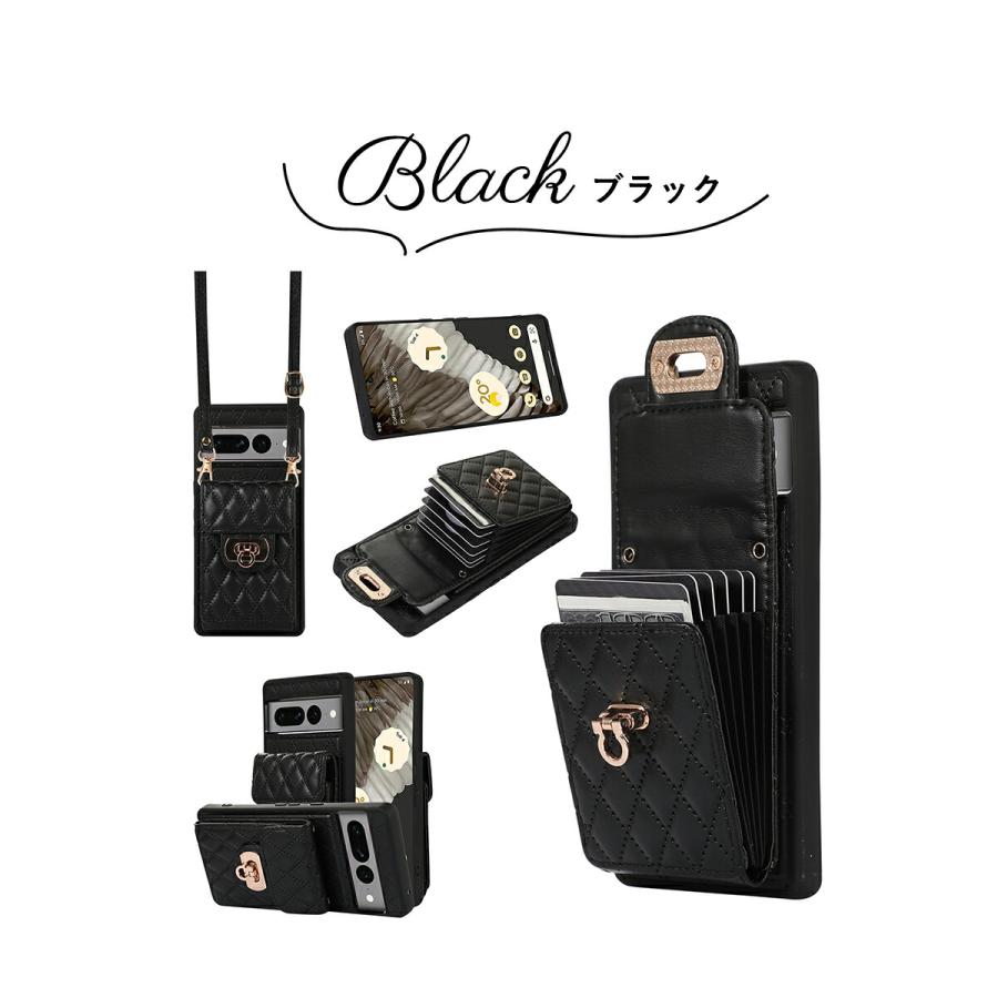 カード6枚収納 スマホケース Google Pixel 8 Pro ケース ショルダー