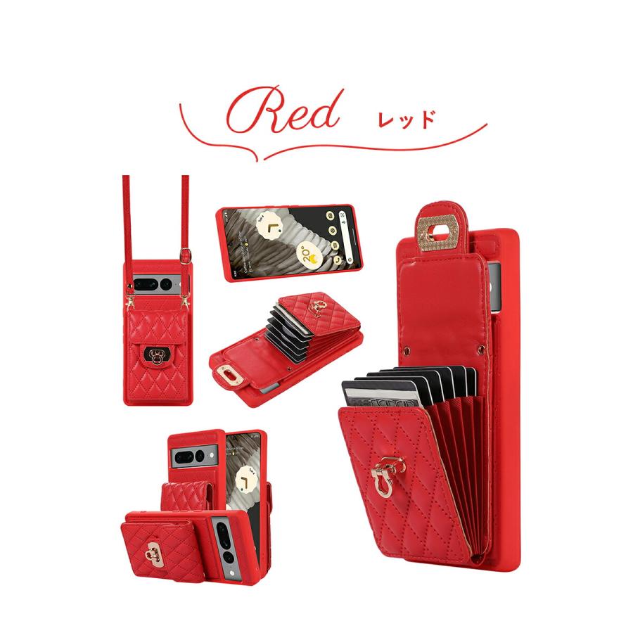 カード6枚収納 スマホケース Google Pixel 8 Pro ケース ショルダー