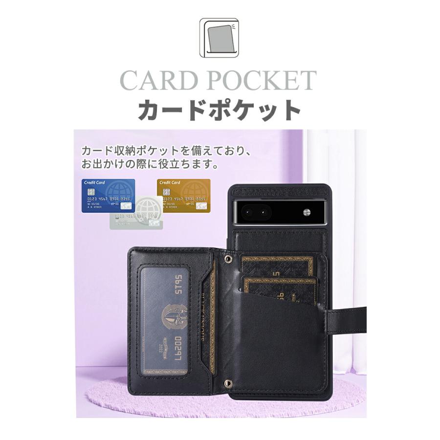 Google Pixel 7aケースGoogle 7 ケース ショルダー ストラップ 背面