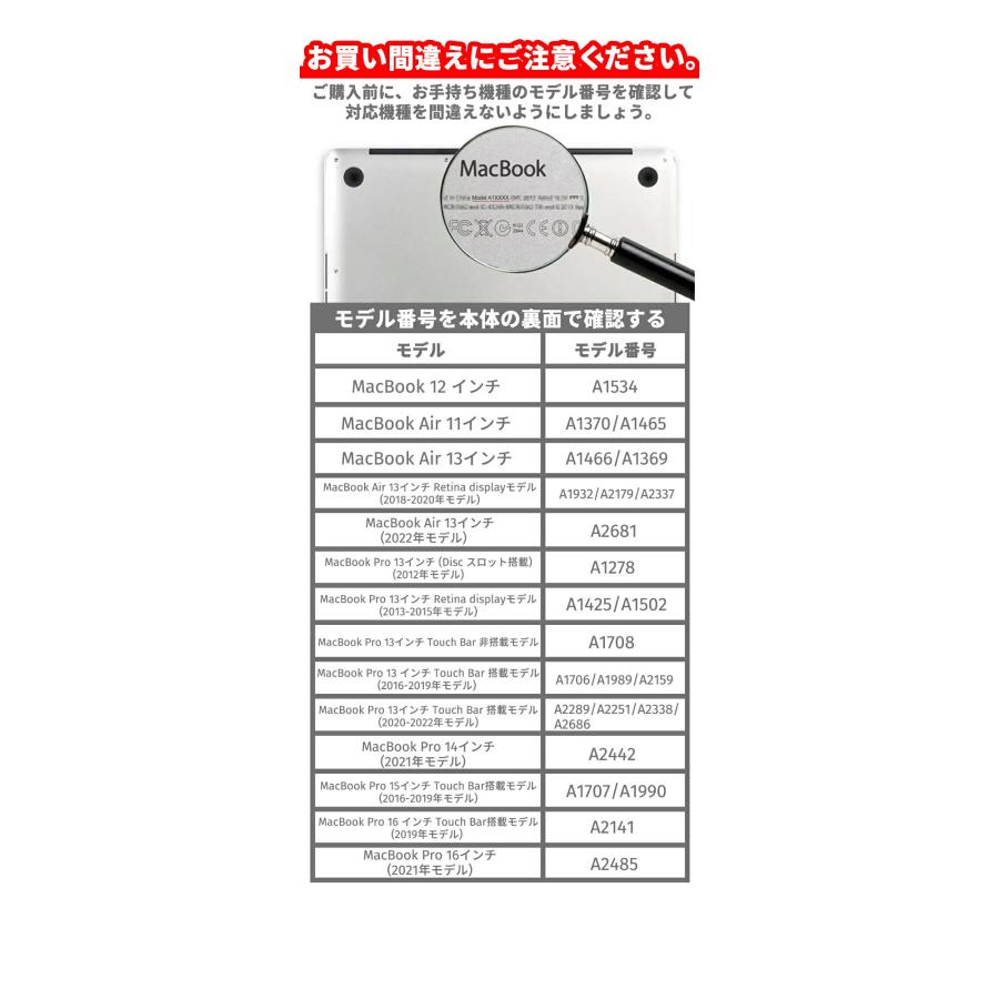 MacBook Air M2 Pro 13 ケース おしゃれ クリア カラフル エアー プロ