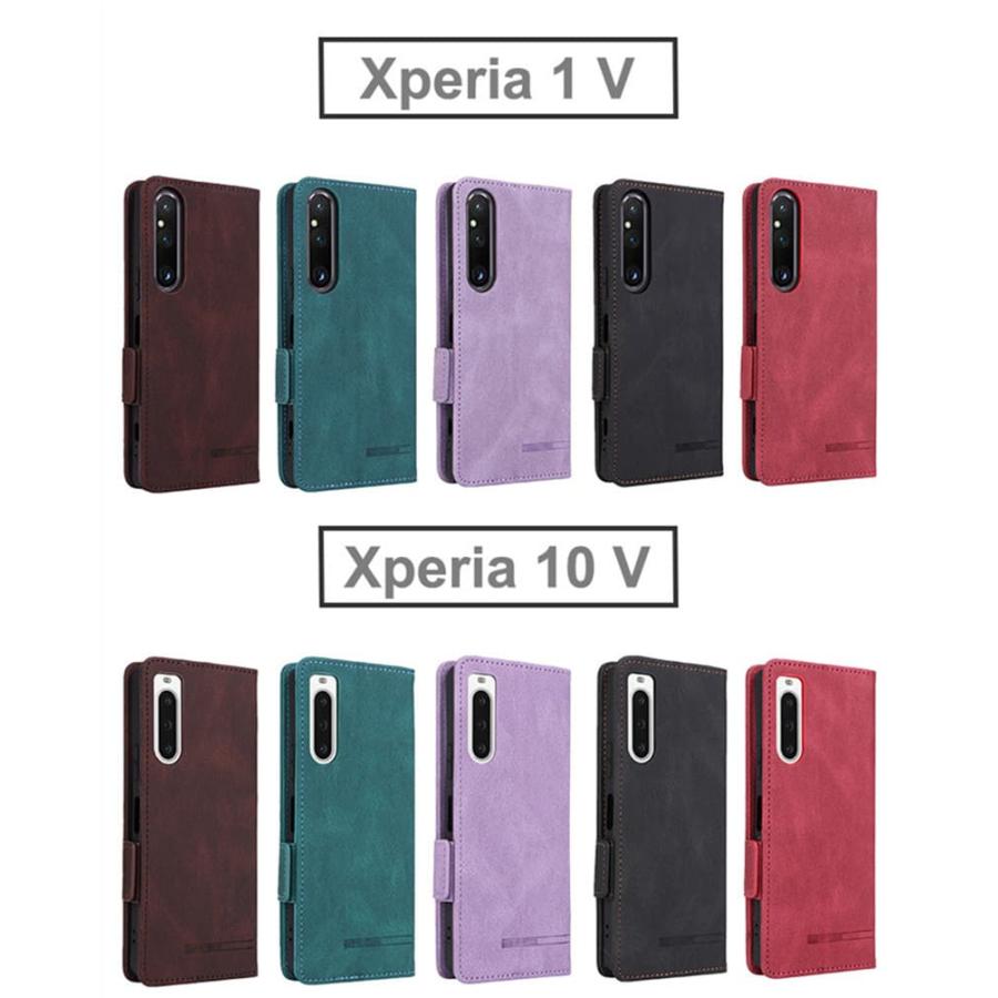 Xperia 1 VII ケース 10 VI カバー 5 V IV スマホカバー 手帳型 革