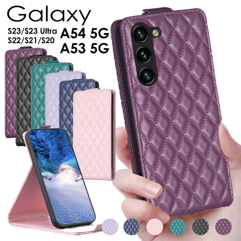 Galaxy S23 Ultra ケース 手帳型 縦開きGalaxy 大人かわいい