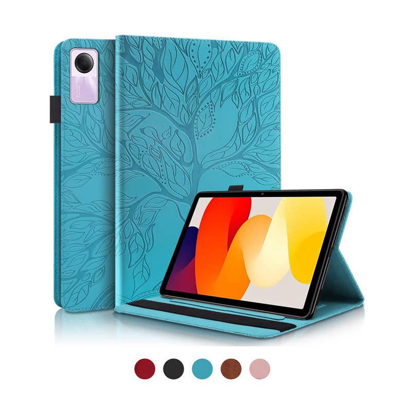 Xiaomi Pad 6/Pad 5/Redmi SE ケース カバー ペン収納 かわいい木の柄
