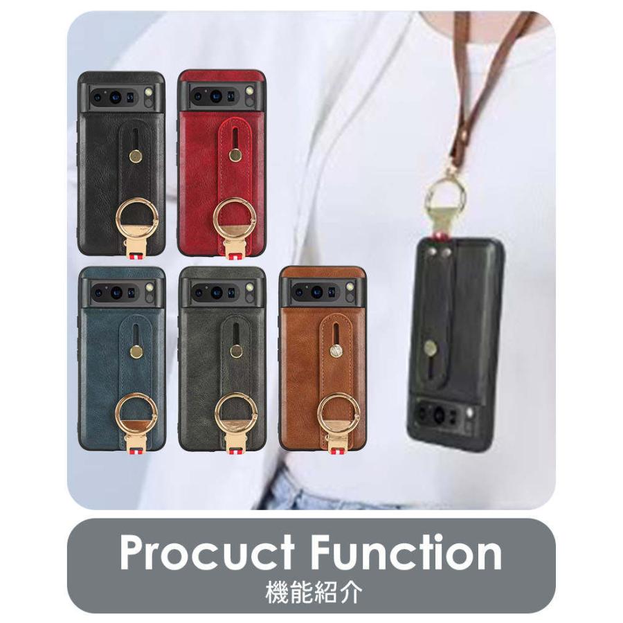 Google Pixel 8/8 Pro/7a ケース カバー スマホ ストラップ 首