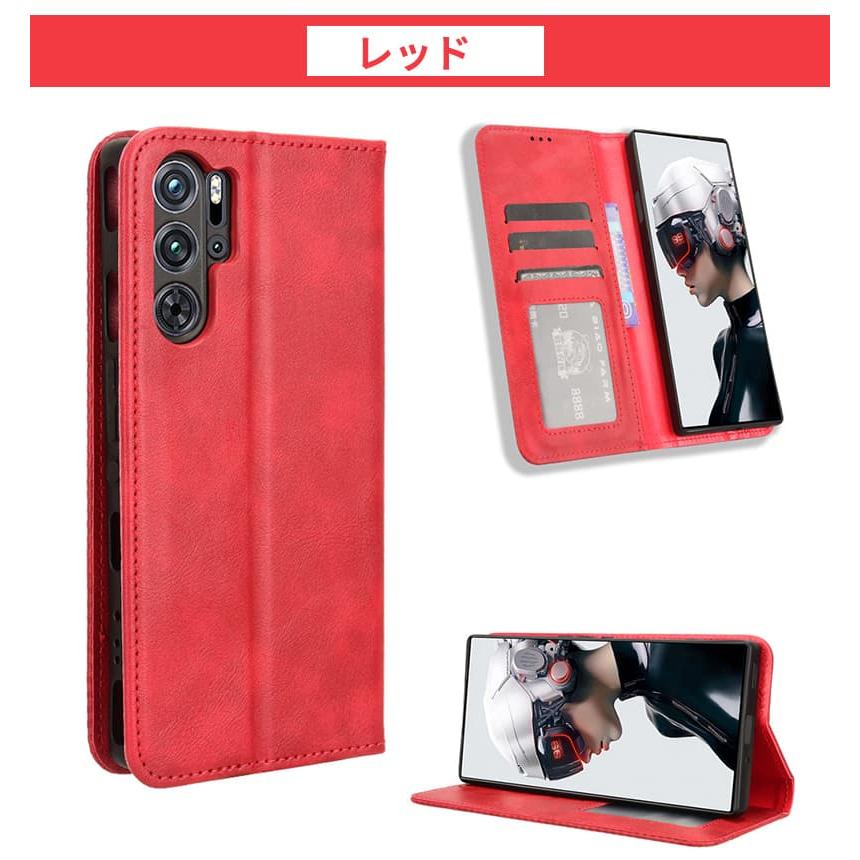 Nubia RedMagic 9 Pro ケース Red Magic 9 Pro カバー カメラレンズ保護 かわいい Red Magic 9 Pro スタンド Red Magic 9 Proケース カード収納 上品 革｜initial-k｜15