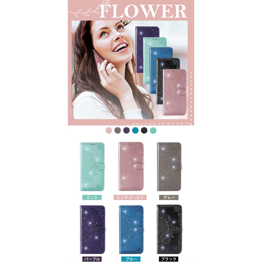 ZTEスマホ Libero 5G IV ケース 手帳型 キラキラ かわいい ZTE libero