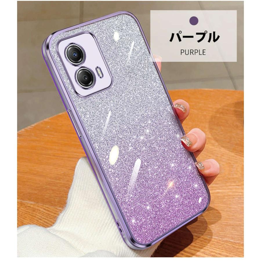 moto g53y 5G 本体 ペールピンク　透明ケース付き Motorola moto g53j 5G g53y g53s クリア ケース CASE TPU素材