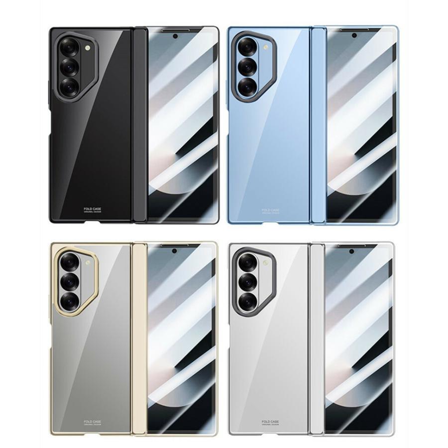 Galaxy Z Fold6 SC-55E ケース カバー クリア 透明 耐衝撃 ヒンジ保護