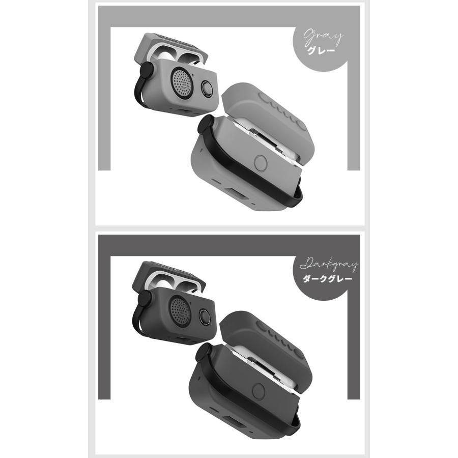 AirPods pro2 ケースおまけ Amazon | ZENIX DESIGN TECH AirPods Pro2 用 ケース カラビナ付
