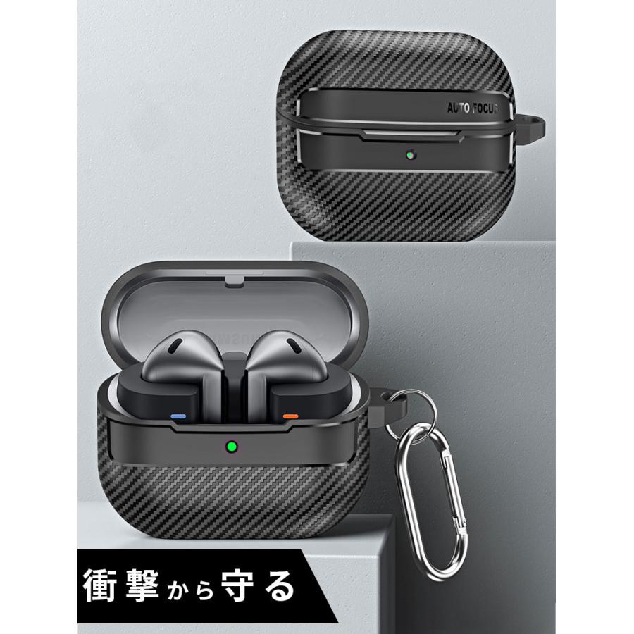 Galaxy Buds3ケース Buds3 Pro 対応ケース カラビナ付