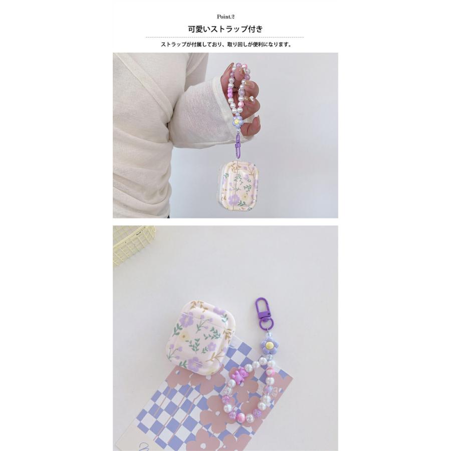 可愛いビーズストラップ付き AirPods4 カバー AirPods Pro 第2 可愛いビーズストラップ付き AirPods4 カバー AirPods Pro 第2