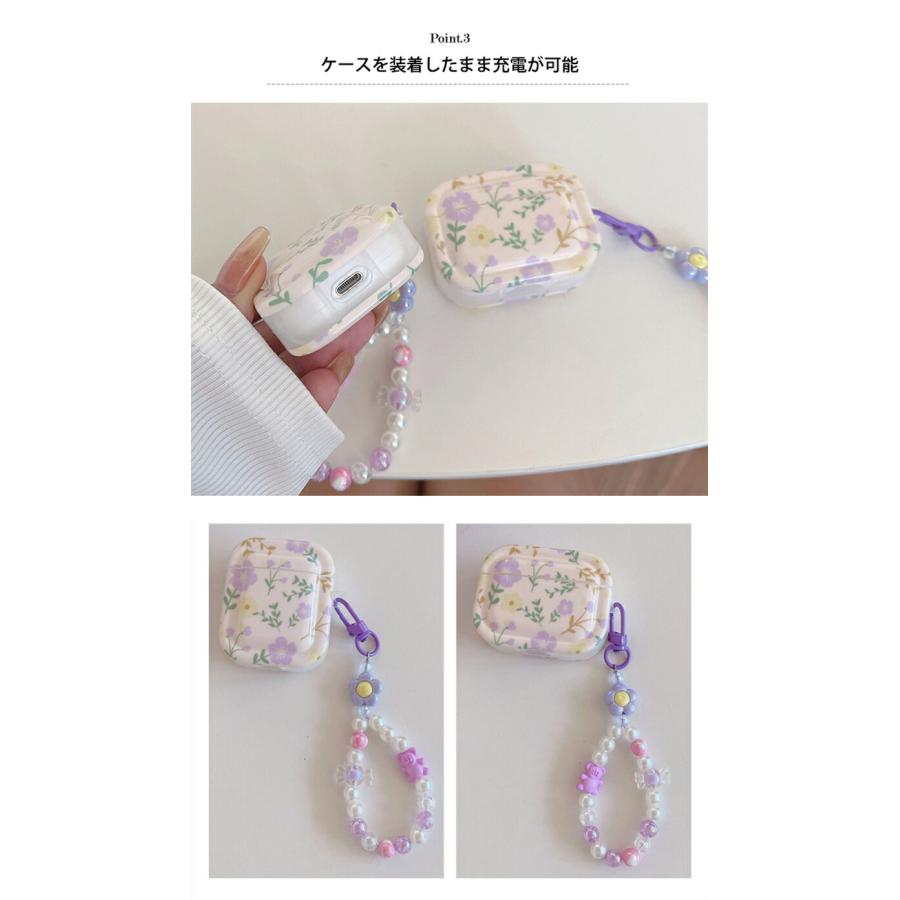 可愛いビーズストラップ付き AirPods4 カバー AirPods Pro 第2 可愛いビーズストラップ付き AirPods4 カバー AirPods Pro 第2