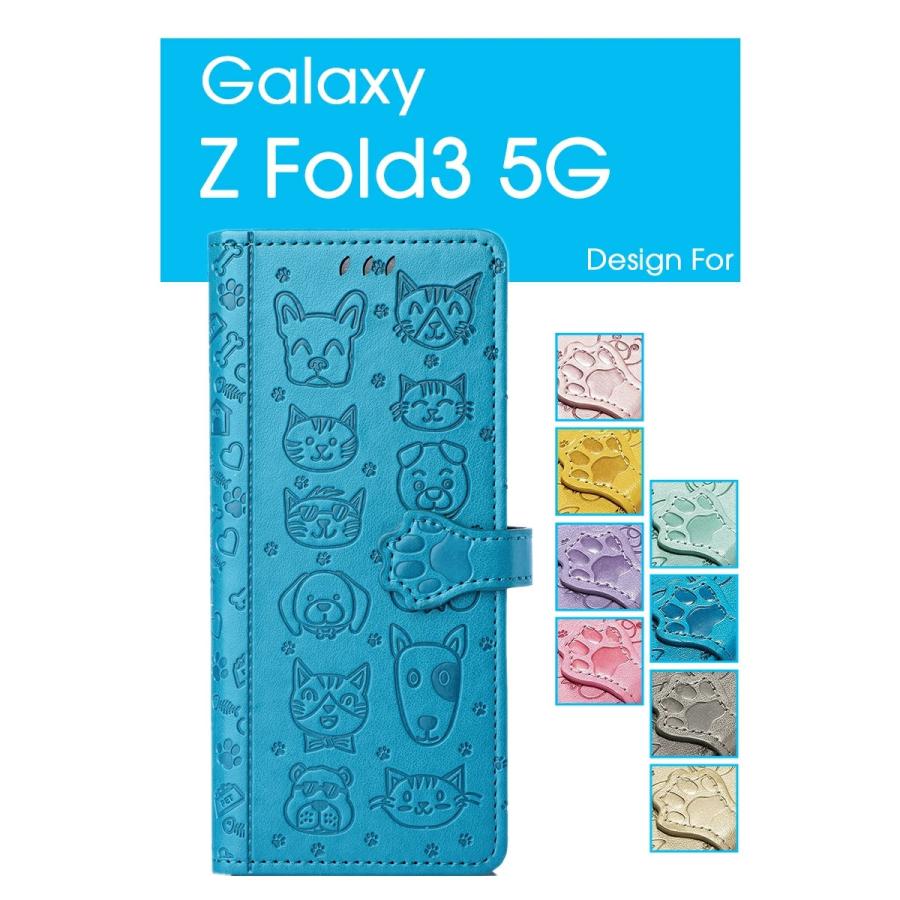 Galaxy Z Fold3ケース 手帳Galaxy Z Fold3 5gケース 手帳型Galaxy Z Fold3カバー レザー 手帳Galaxy Z Fold3 手帳型ケース 横置き スタンド機能Galaxy Z Fold3｜initial-k｜03