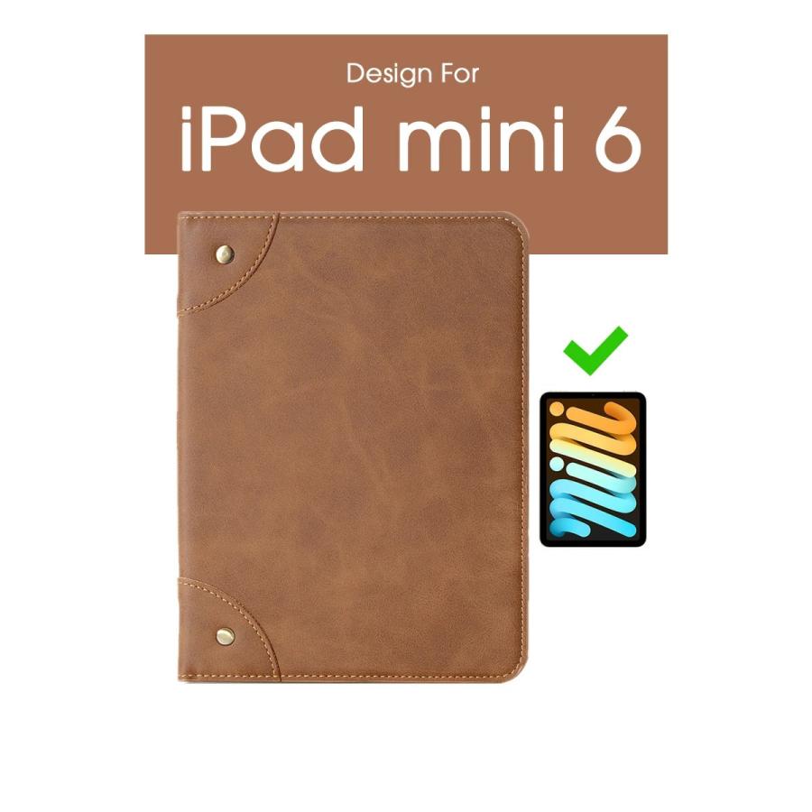 iPad mini6 ケース カバー 手帳型iPad mini ケース 第6世代 iPad mini 第6世代 ケースipad mini 6 カバー 2021 アイパッド ミニ6 カバー 手帳 衝撃吸収 全面保護｜initial-k｜03