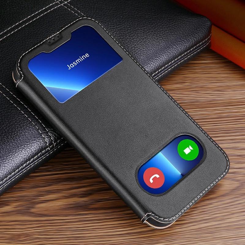 窓付き 閉じたまま操作可能iPhone13 手帳型ケースiPhone13 mini
