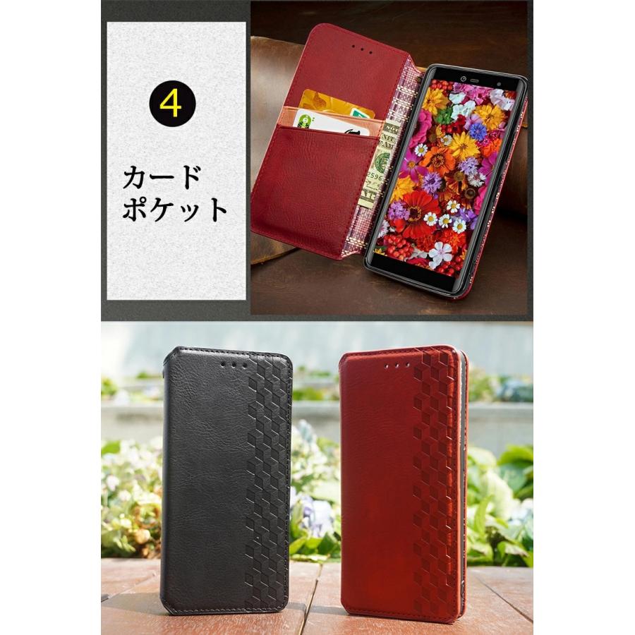 Rakuten Hand 5G クリムゾンレッド　手帳ケース付き Rakuten Hand 5G ケース 手帳型 楽天ハンド5gカバー 楽天ハンド5g