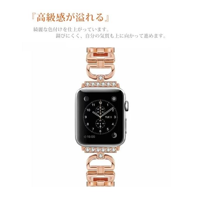 Apple Watch 38mm 42mm対応 バンド 高級合金  アップル ウォッチ バンド 光沢度 Apple Watch腕時計ベルト アルミ合金製 Apple Watch腕時計バンド 装着簡単｜initial-k｜03