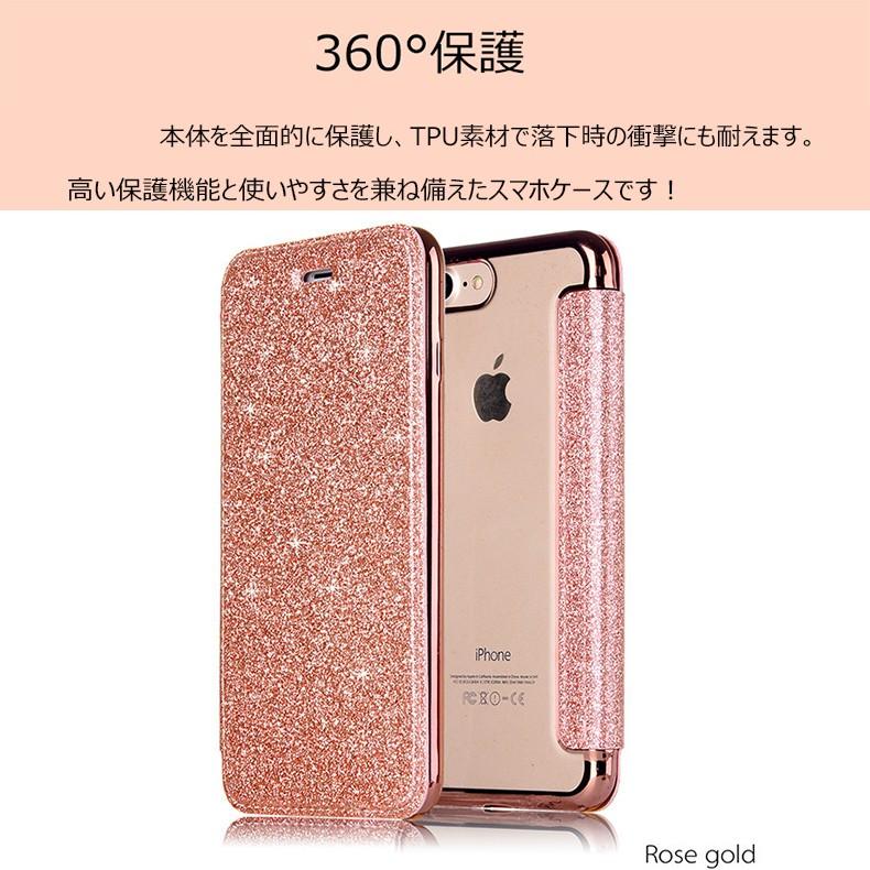 iPhone 15 Pro Max ケース iPhone7/8/ SE(第2・第3世代) クリア 透明 少女 キラキラ iPhone 14 11 12 13 mini Pro Max 手帳ケース スマホケース｜initial-k｜04